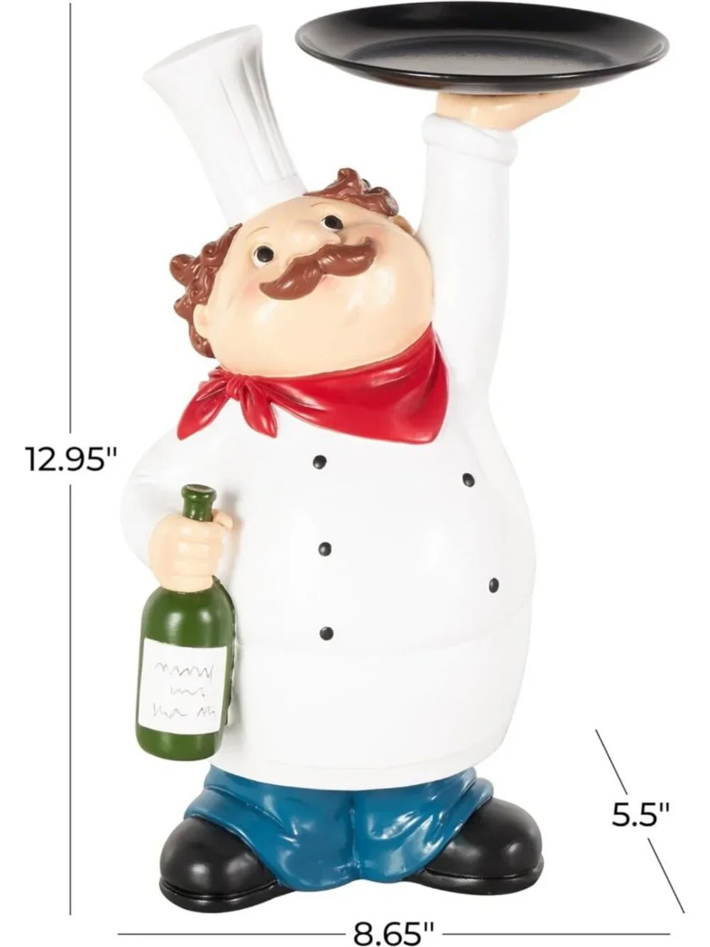 Chef Decorative Sculpture Figurine for Kitchen Decor - 9